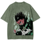 Naruto Rock Lee Unisex Fit Washed T-Shirt 2504005182