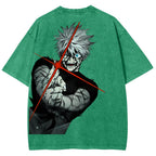 Jujutsu Kaisen Gojo Satoru Unisex Fit Washed T-Shirt 2504005203