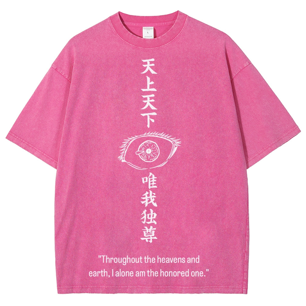 Jujutsu Kaisen Gojo Satoru Unisex Fit Washed T-Shirt 2504005203