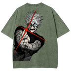 Jujutsu Kaisen Gojo Satoru Unisex Fit Washed T-Shirt 2504005203