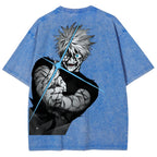 Jujutsu Kaisen Gojo Satoru Unisex Fit Washed T-Shirt 2504005208