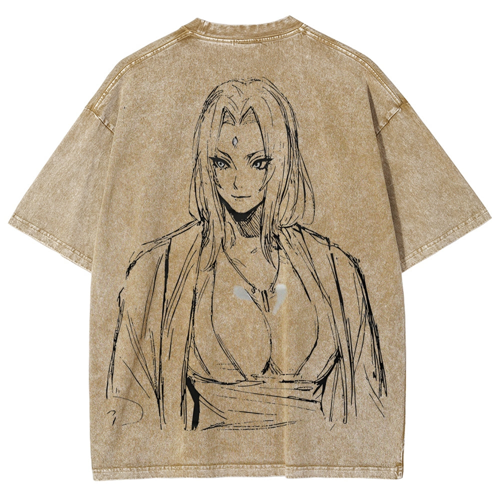 Naruto Unisex Fit Washed T-Shirt 2504009774