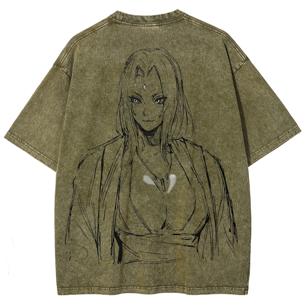 Naruto Unisex Fit Washed T-Shirt 2504009774