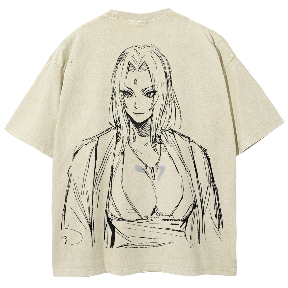 Naruto Unisex Fit Washed T-Shirt 2504009774