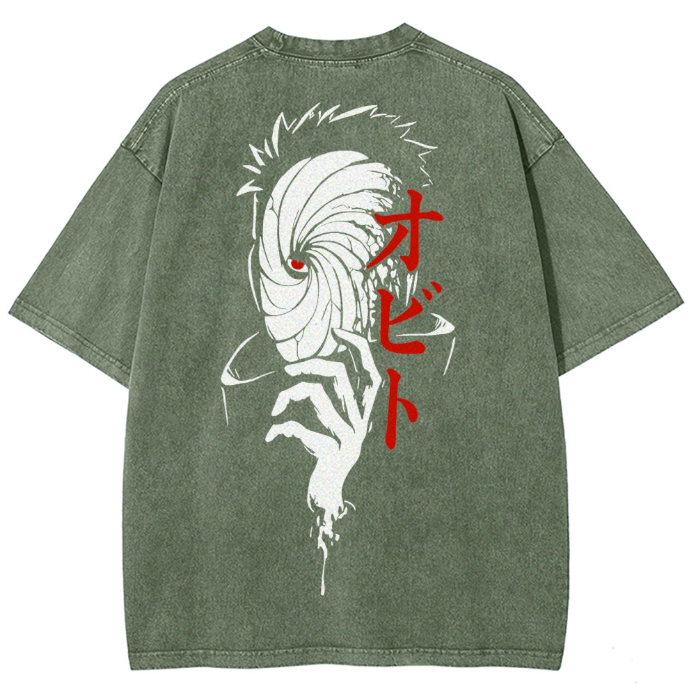 Naruto Unisex Fit Washed T-Shirt 2504009778