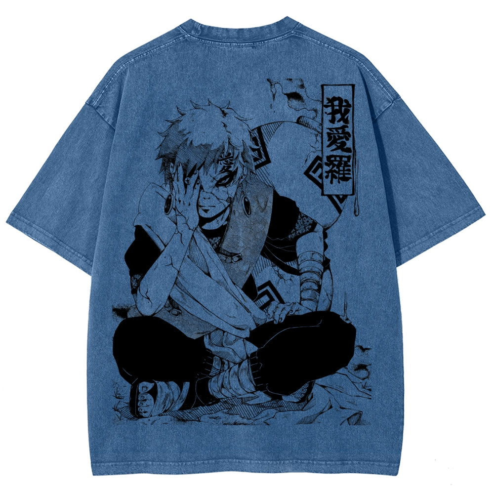 Naruto Unisex Fit Washed T-Shirt 2504014317