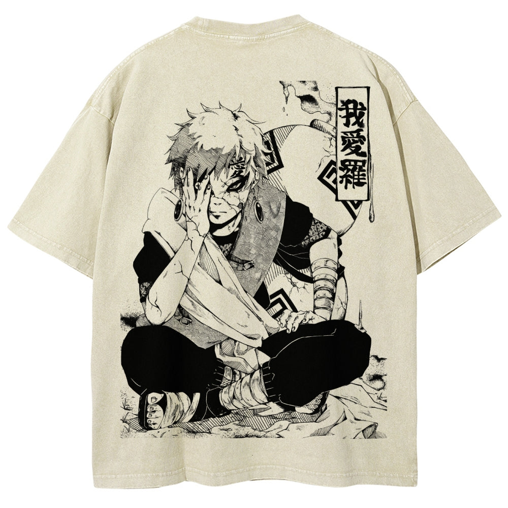 Naruto Unisex Fit Washed T-Shirt 2504014317