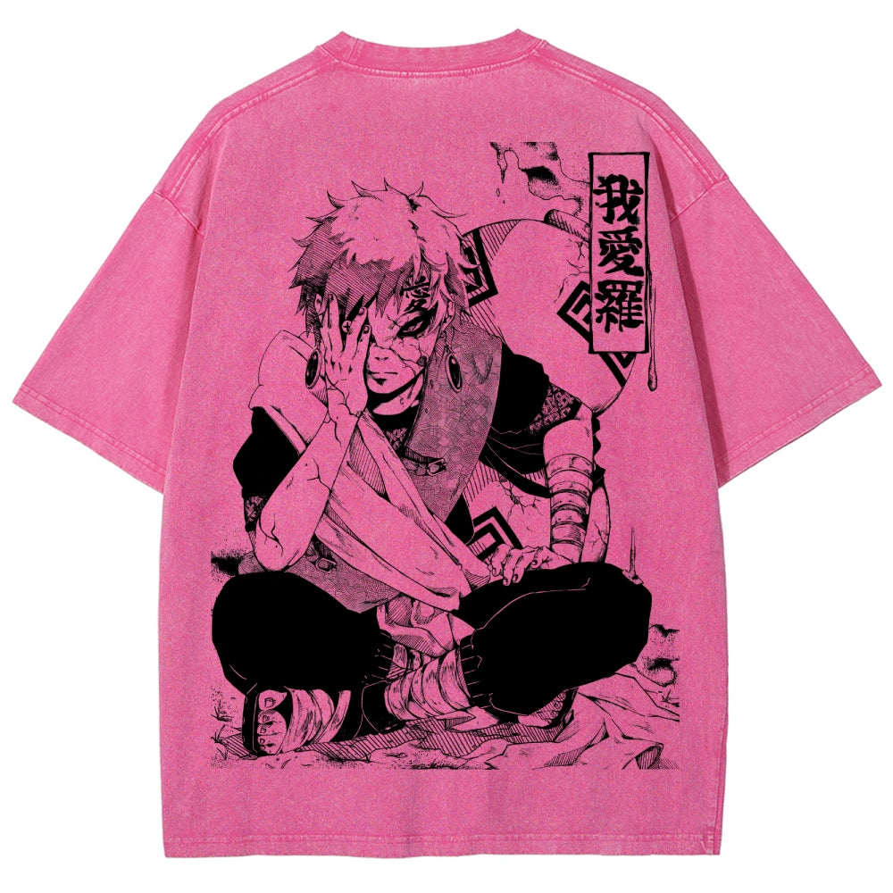 Naruto Unisex Fit Washed T-Shirt 2504014317