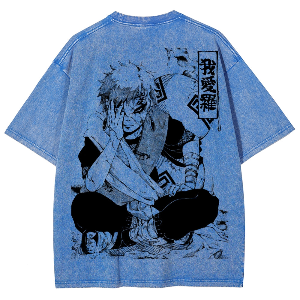 Naruto Unisex Fit Washed T-Shirt 2504014317