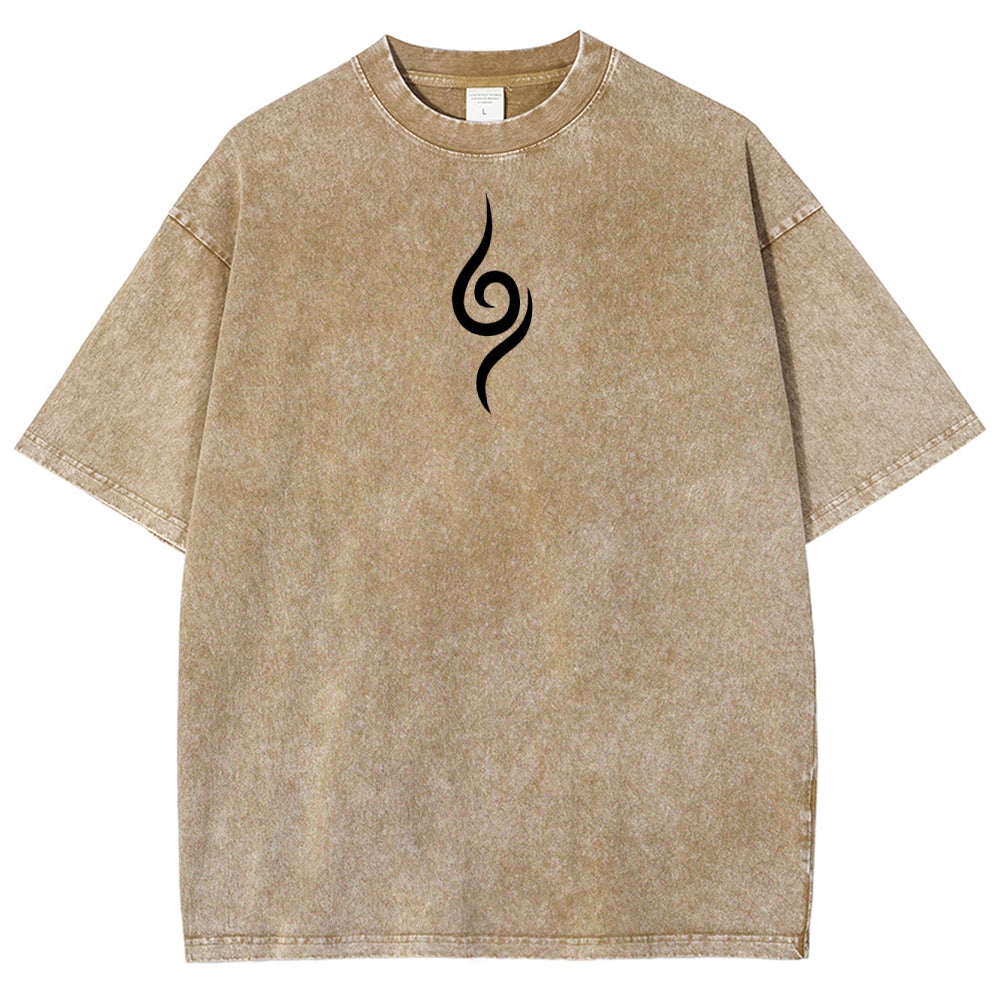 Naturo 𝑲𝒂𝒌𝒂𝒔𝒉𝒊 𝑯𝒂𝒕𝒂𝒌𝒆 Unisex Fit Washed T-Shirt 2505011258