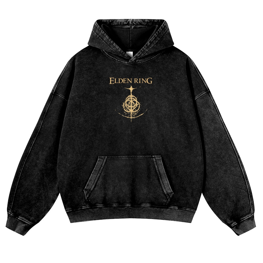 Elden Ring Casual Washed Hoodies 2506023731