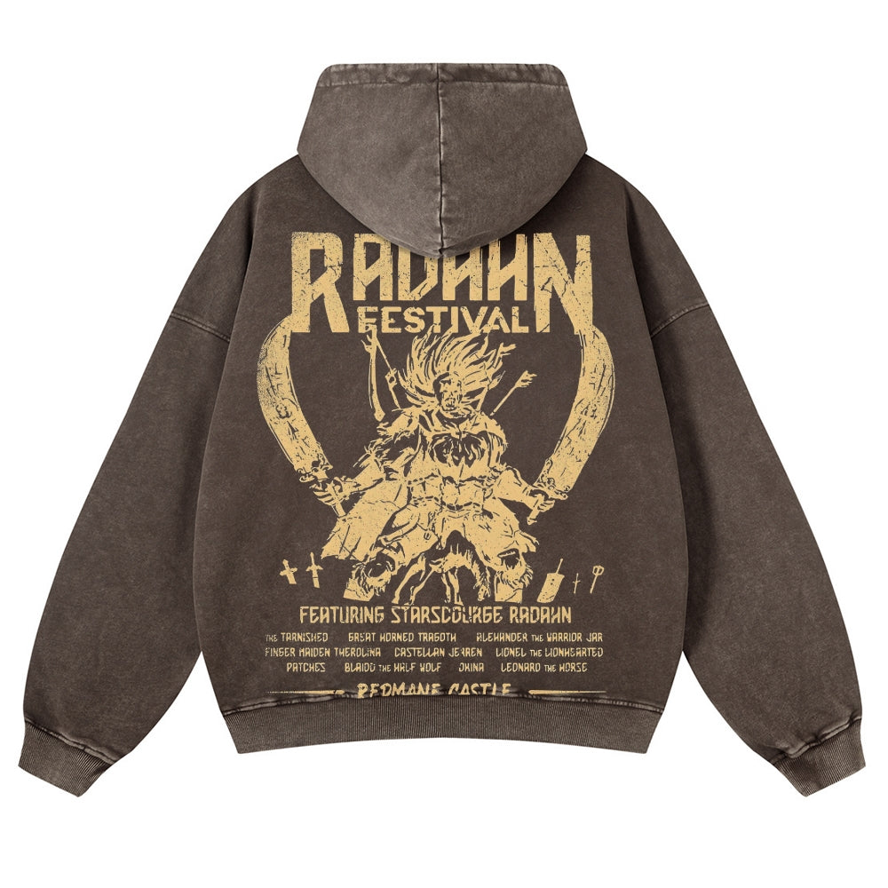 Elden Ring Casual Washed Hoodies 2506023731
