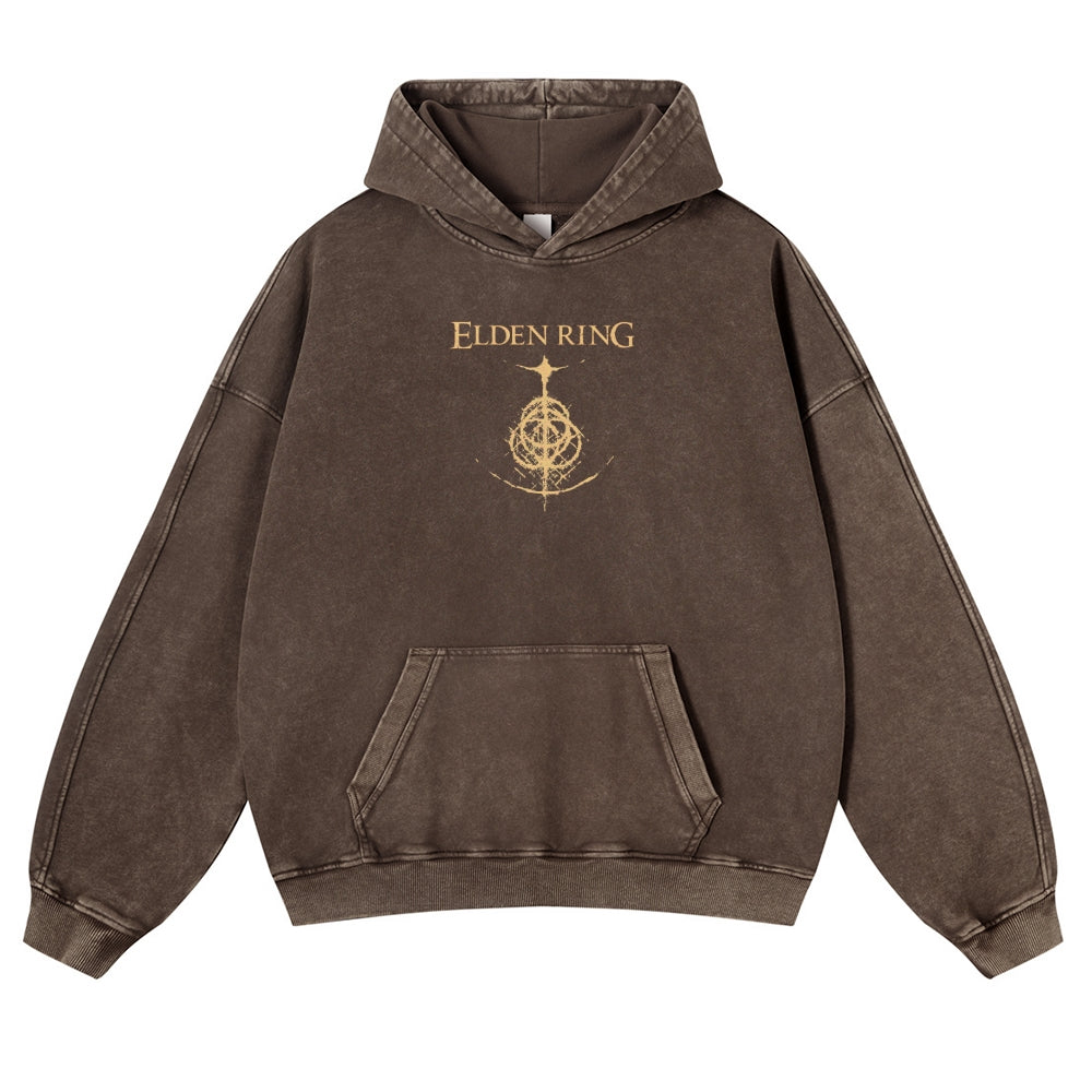 Elden Ring Casual Washed Hoodies 2506023731