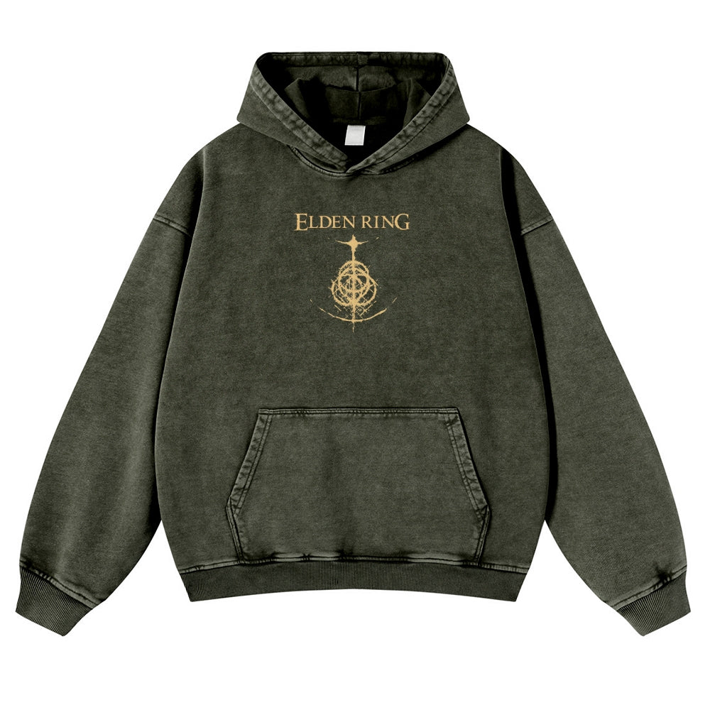 Elden Ring Casual Washed Hoodies 2506023731