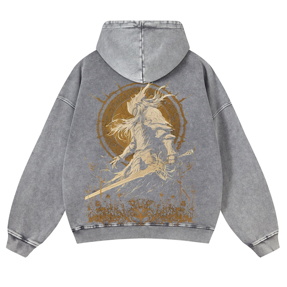 Elden Ring Casual Washed Hoodies 2506023829