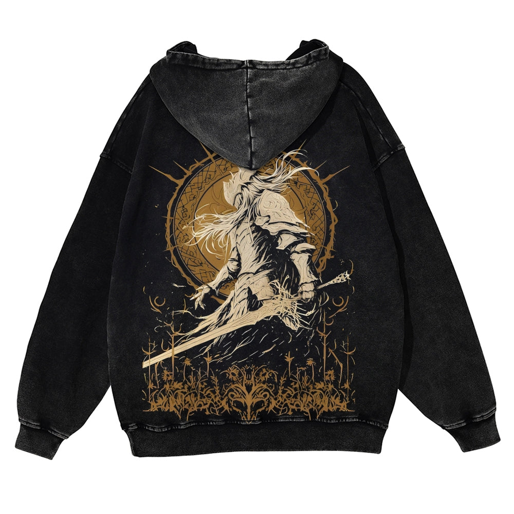 Elden Ring Casual Washed Hoodies 2506023829