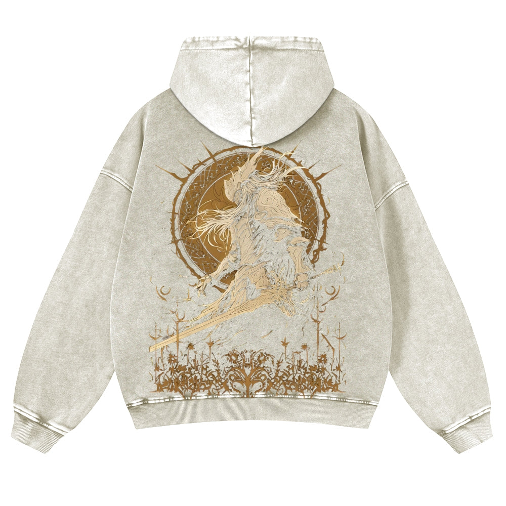 Elden Ring Casual Washed Hoodies 2506023829