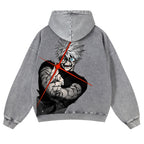 Jujutsu Kaisen Gojo Satoru Casual Washed Hoodies 2506023918