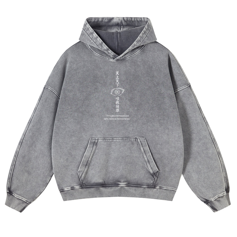 Jujutsu Kaisen Gojo Satoru Casual Washed Hoodies 2506023918