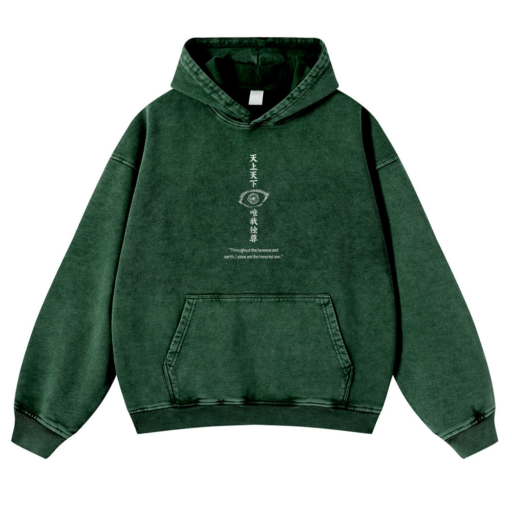Jujutsu Kaisen Gojo Satoru Casual Washed Hoodies 2506023918