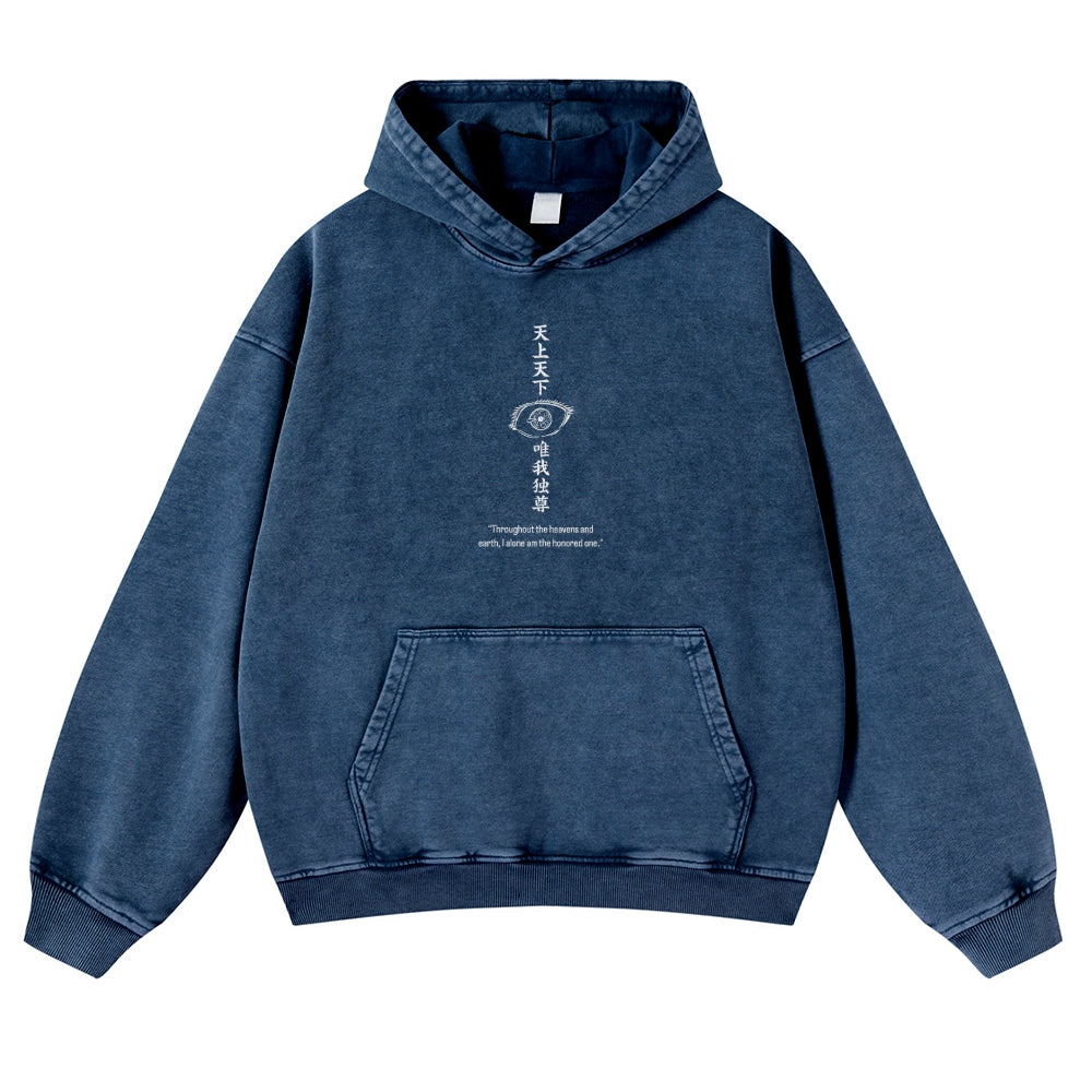Jujutsu Kaisen Gojo Satoru Casual Washed Hoodies 2506023918