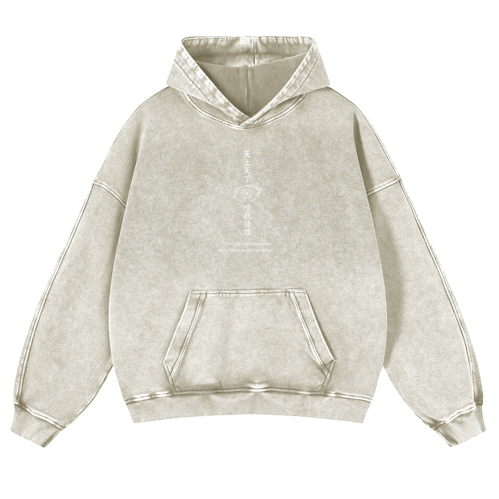Jujutsu Kaisen Gojo Satoru Casual Washed Hoodies 2506023918