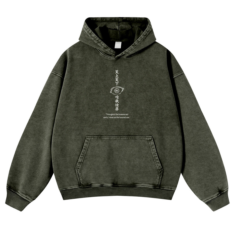 Jujutsu Kaisen Gojo Satoru Casual Washed Hoodies 2506023918