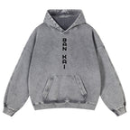 Bleach Vintage Rukia Kuchiki  Casual Washed Hoodies 2506023923