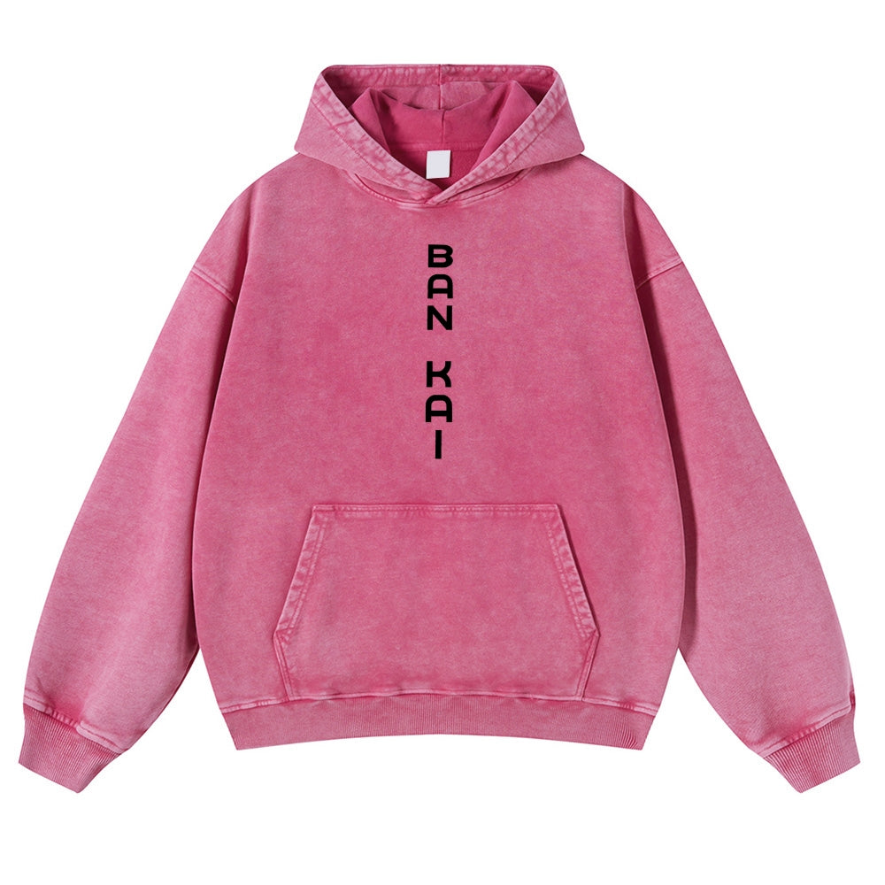 Bleach Vintage Rukia Kuchiki  Casual Washed Hoodies 2506023923