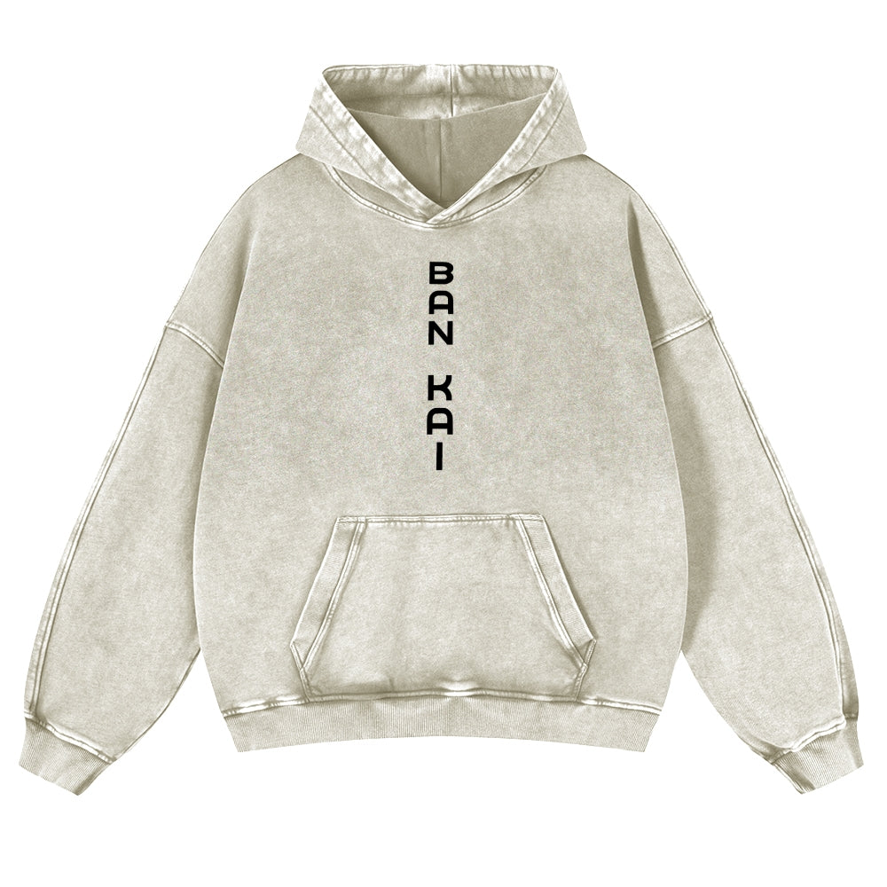 Bleach Vintage Rukia Kuchiki  Casual Washed Hoodies 2506023923