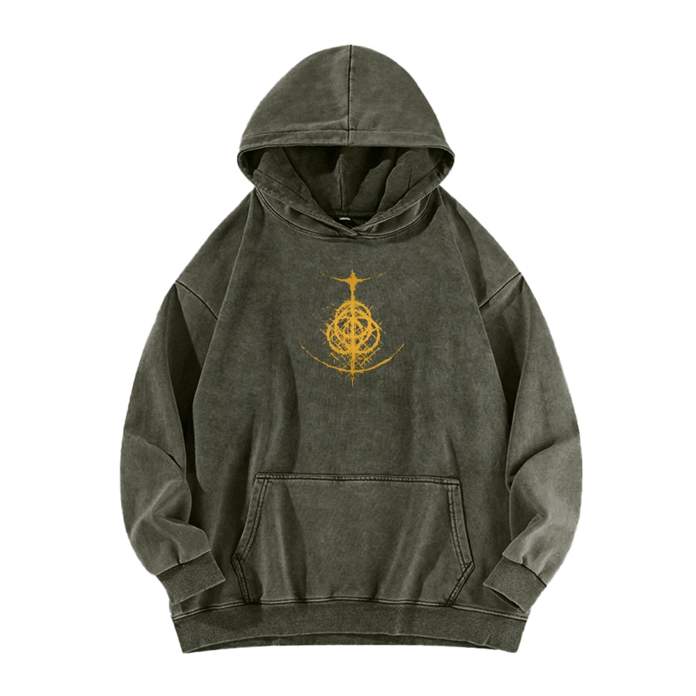 Elden Ring Casual Washed Hoodie 2507012107
