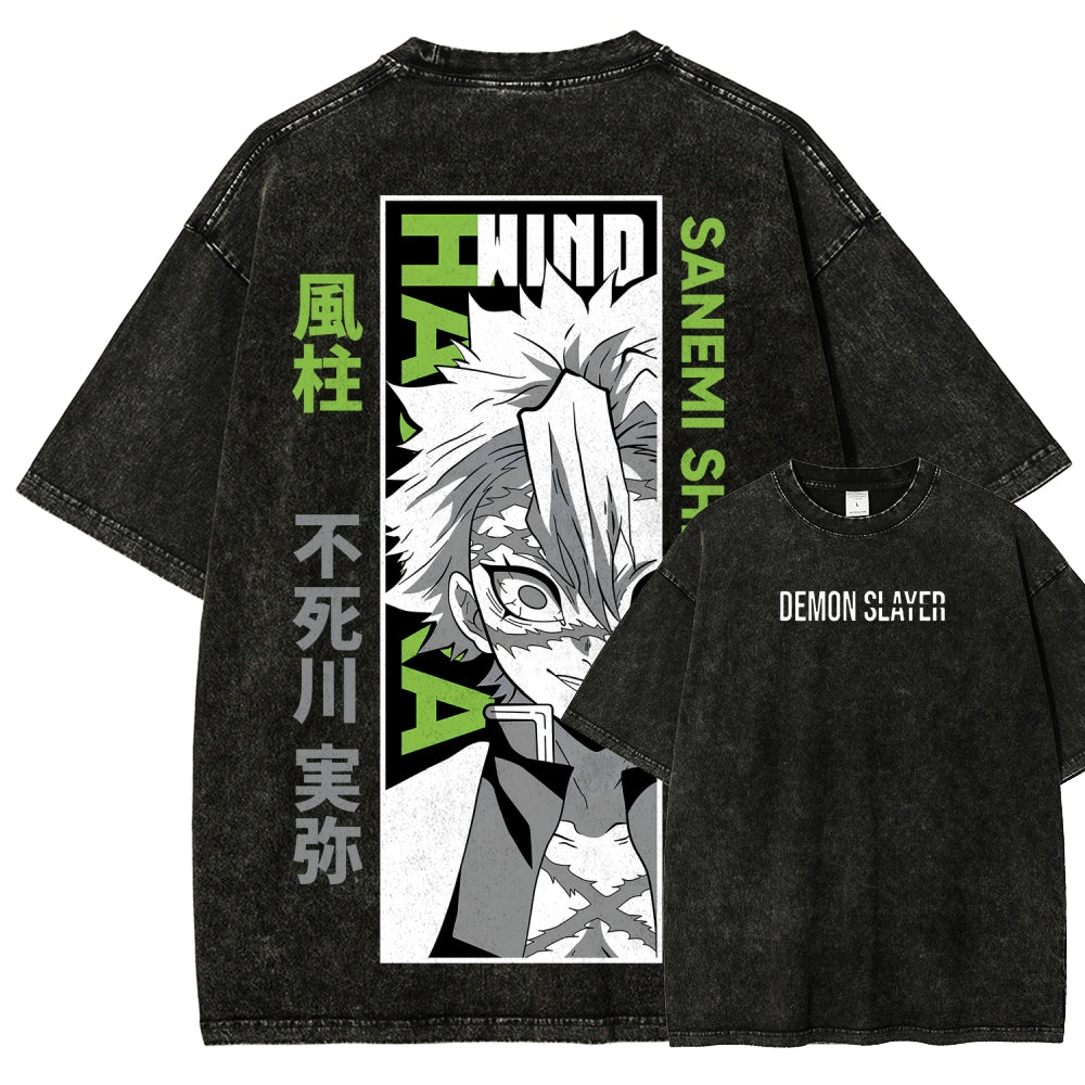 Demon Slayer Unisex Fit Washed T-Shirt 2507024148