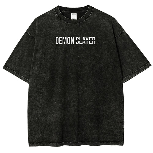Demon Slayer Unisex Fit Washed T-Shirt 2507024148