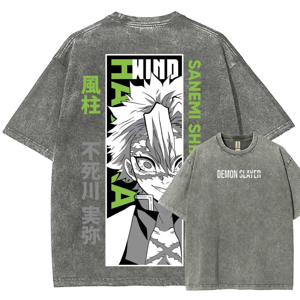 Demon Slayer Unisex Fit Washed T-Shirt 2507024148
