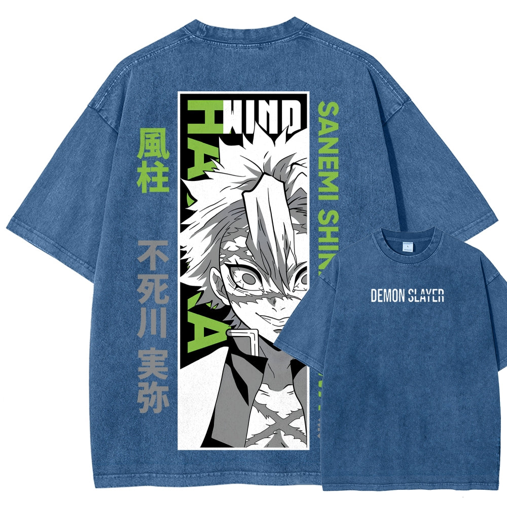Demon Slayer Unisex Fit Washed T-Shirt 2507024148
