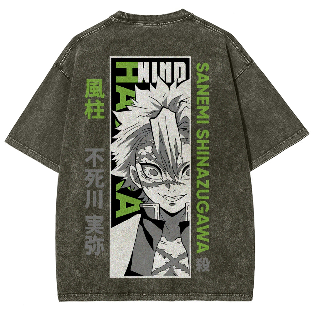 Demon Slayer Unisex Fit Washed T-Shirt 2507024148