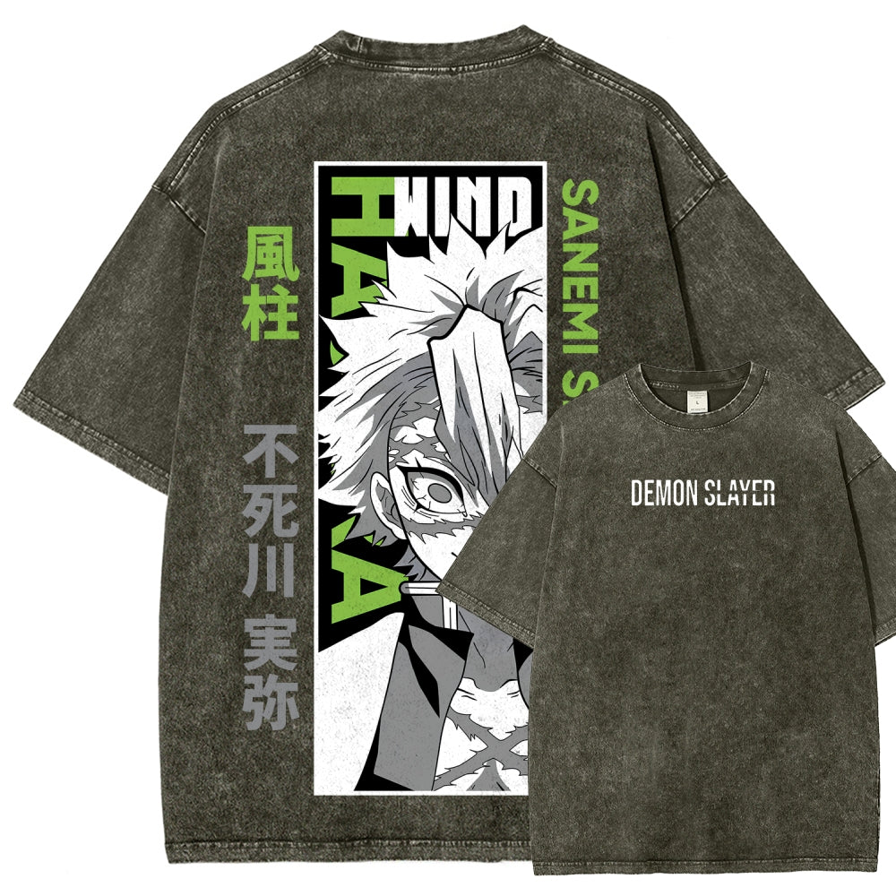 Demon Slayer Unisex Fit Washed T-Shirt 2507024148