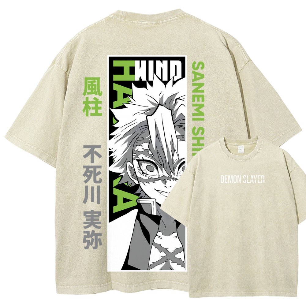 Demon Slayer Unisex Fit Washed T-Shirt 2507024148