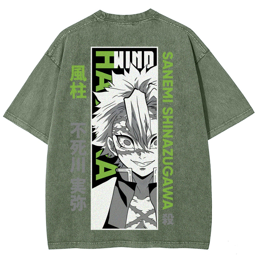 Demon Slayer Unisex Fit Washed T-Shirt 2507024148