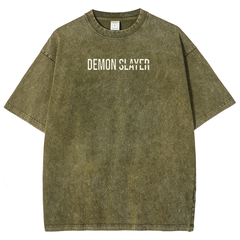 Demon Slayer Unisex Fit Washed T-Shirt 2507024148