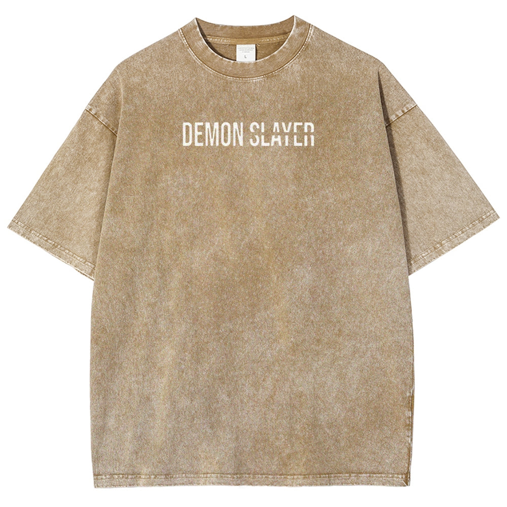 Demon Slayer Unisex Fit Washed T-Shirt 2507024154