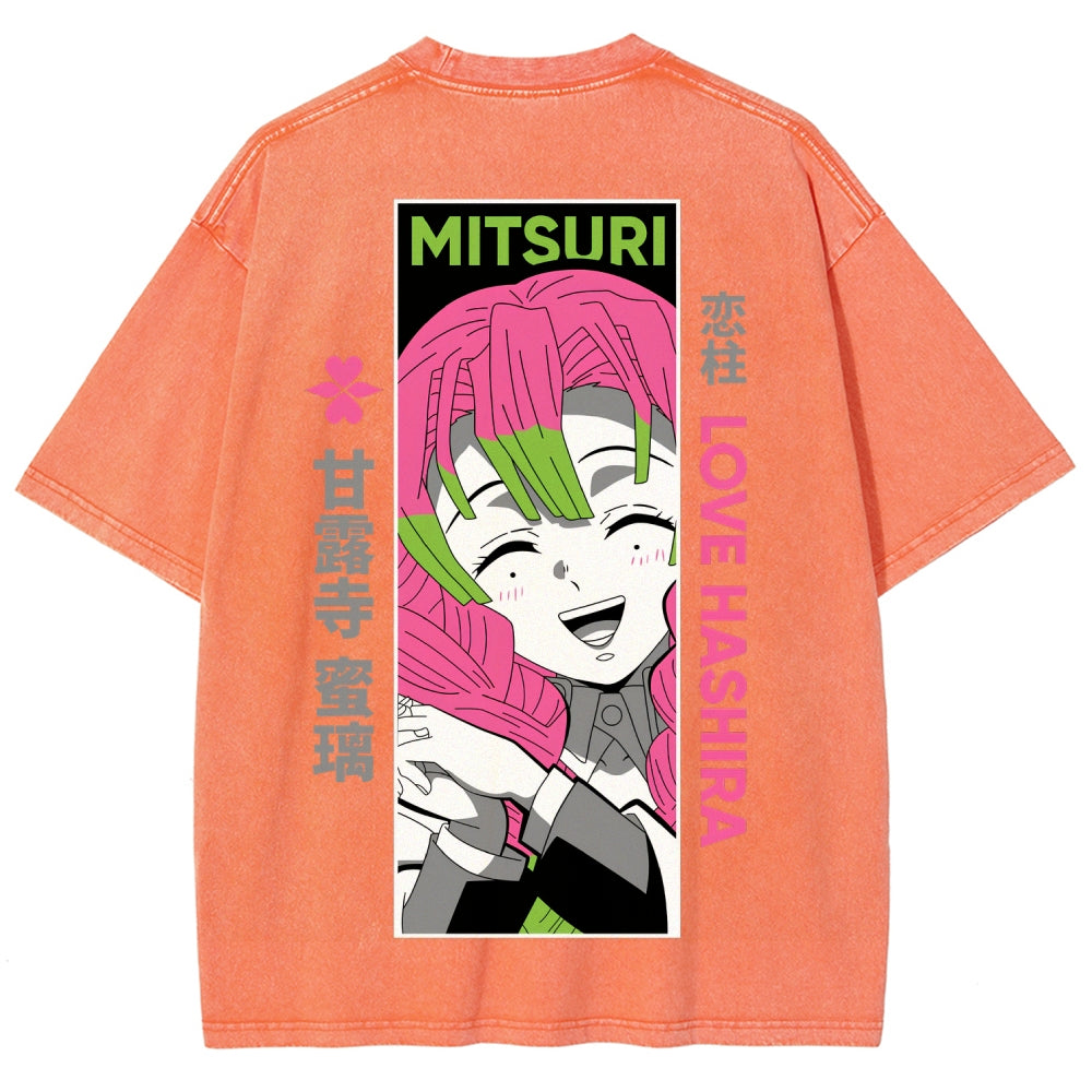 Demon Slayer Unisex Fit Washed T-Shirt 2507024154