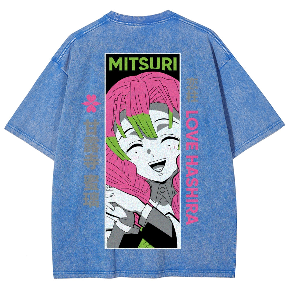 Demon Slayer Unisex Fit Washed T-Shirt 2507024154