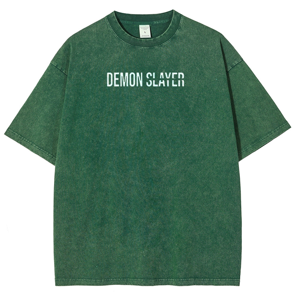 Demon Slayer Unisex Fit Washed T-Shirt 2507024154