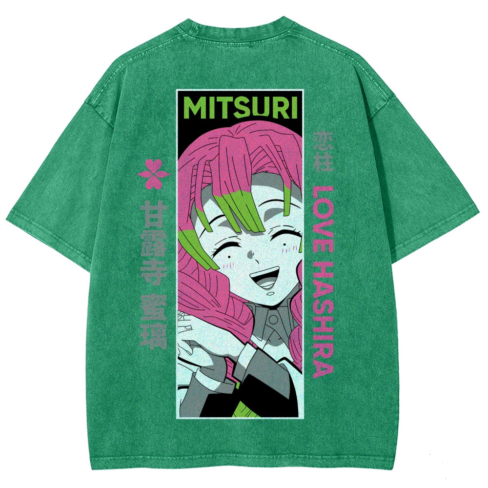 Demon Slayer Unisex Fit Washed T-Shirt 2507024154