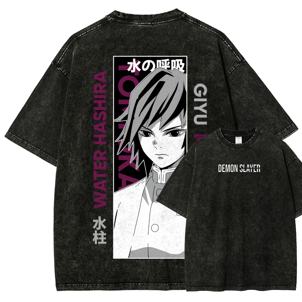 Demon Slayer Unisex Fit Washed T-Shirt 2507024156