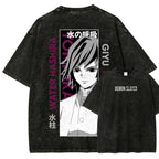 Demon Slayer Unisex Fit Washed T-Shirt 2507024156