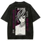 Demon Slayer Unisex Fit Washed T-Shirt 2507024156