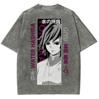 Demon Slayer Unisex Fit Washed T-Shirt 2507024156