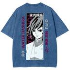 Demon Slayer Unisex Fit Washed T-Shirt 2507024156